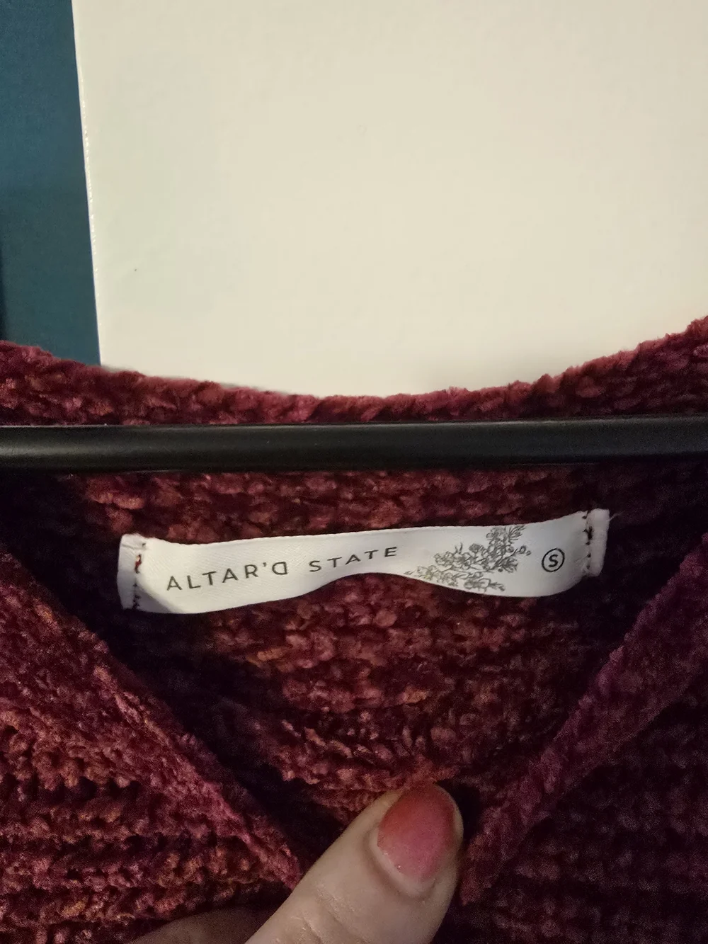 Altar'd State Raspberry Crewneck Sweater - Picture 2 of 2